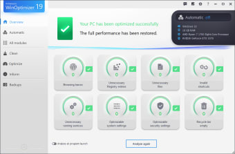 Image 1 for Ashampoo WinOptimizer 19 …