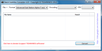 Image 0 for Batch Subtitles Converter