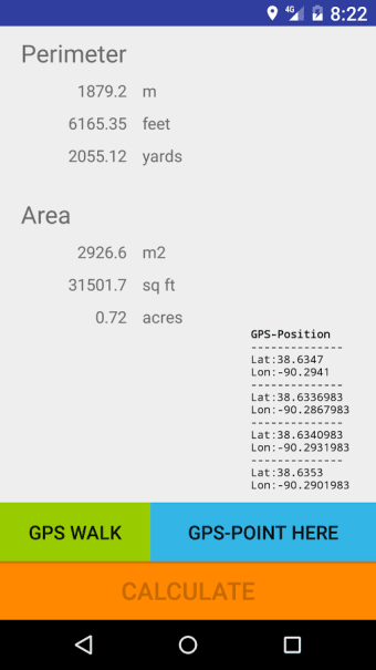 Image 0 for GPS area measure - land s…