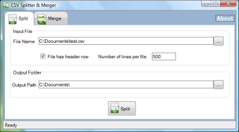 Image 0 for CSV Splitter & Merger